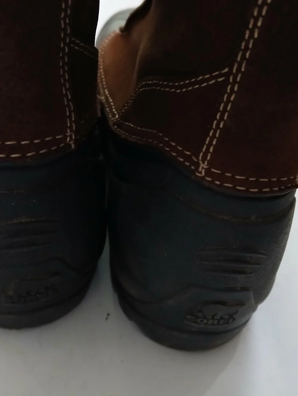 Sorel Brown and Cream Faux-Shearling Lined Boot Size 8